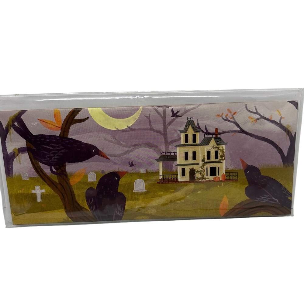 Up With Paper Haunted Hill Panoramics Pop-Up Halloween Greeting Card‎ Crows